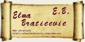 Elma Bratičević vizit kartica